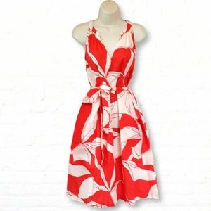 NWT A New Day Red & White Sleeveless A-Line Dress